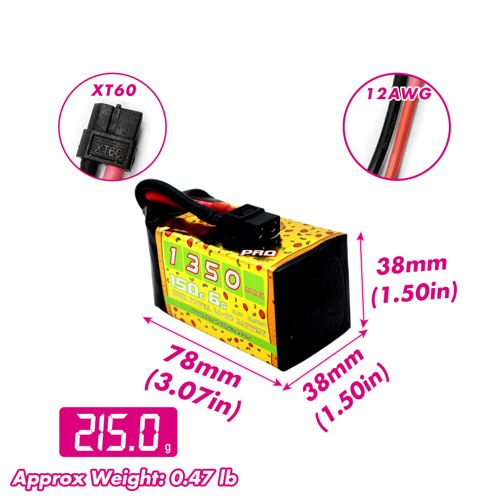 2 Buah Baterai Lipo CNHL 6S 22 - Fpv Drone Bag ulasan dan harga